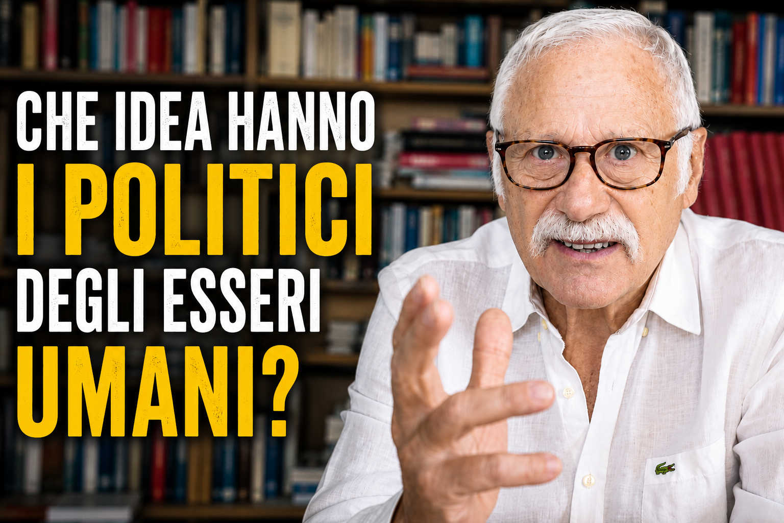 CHE IDEA HANNO I POLITICI DEGLI ESSERI UMANI?